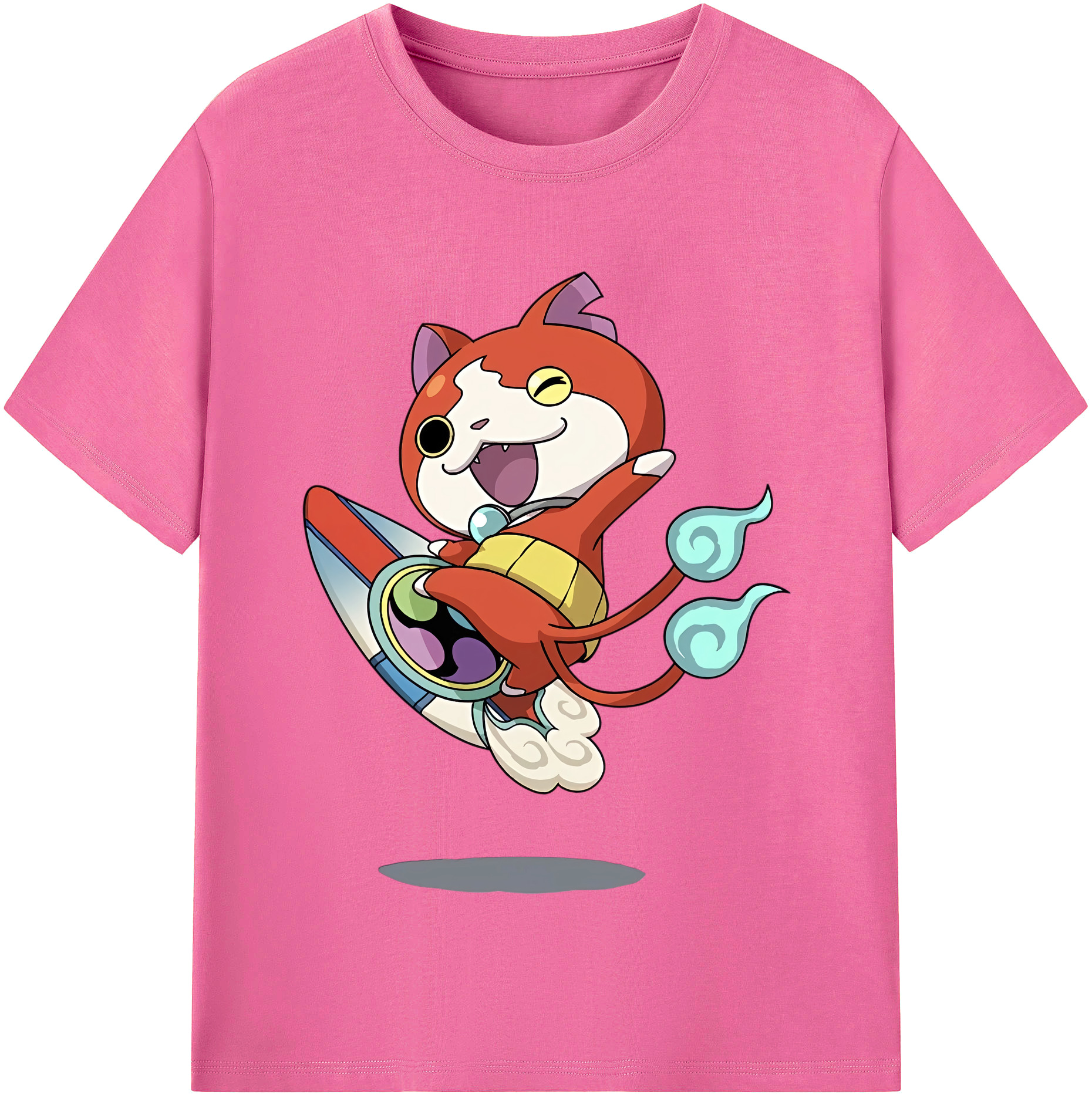 （画像用） 妖怪ウォッチ Yo-kai Watch レディースカジュアルプリントTシャツ（綿100％）